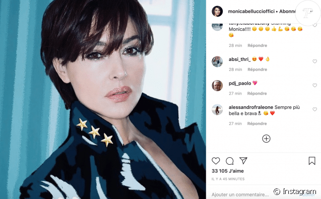 Monica Bellucci ose la coupe garçonne