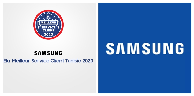 SAMSUNG TUNISIE REMPORTE LE LABEL « MEILLEUR SERVICE CLIENT DE L’ANNÉE 2020 »