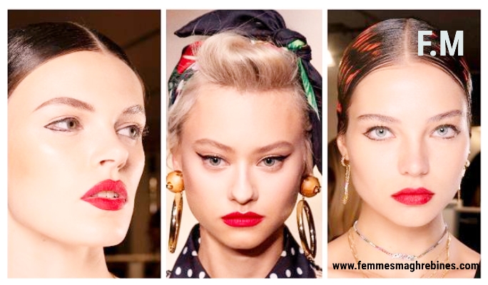 Tendances 2020 : Le rouge sensuel sur les lèvres est toujours le bon choix