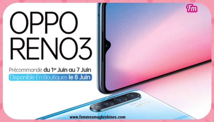 Le nouvel OPPO Reno 3 est désormais disponible en pré-commande au prix de 1099 DT