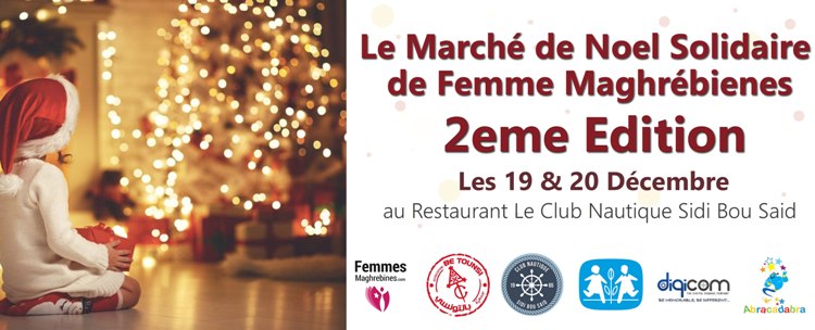 Le marché de Noël Solidaire  de Femmes Maghrébines 2ème  Edition