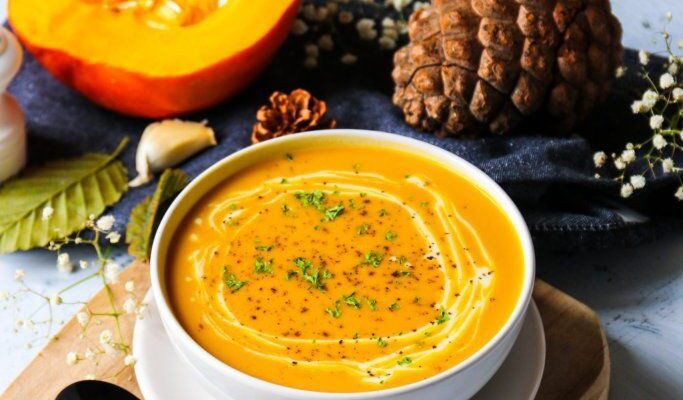 Soupe velouté de potimarron.