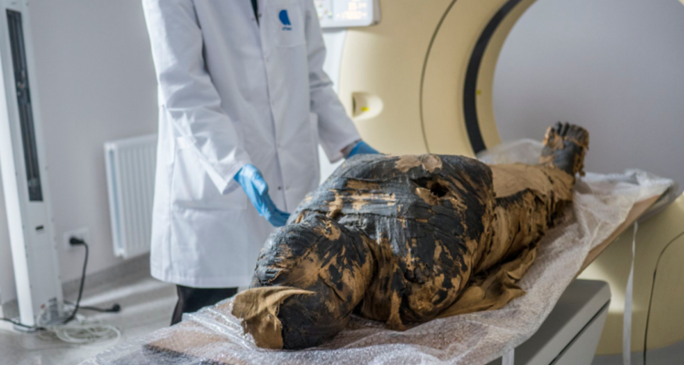 Le visage de la mystérieuse momie enceinte d&rsquo;Egypte enfin révélé.