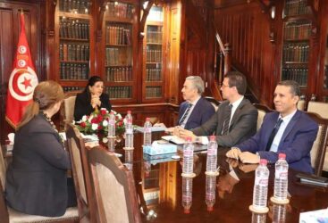 Projet de la loi des Finances 2023, Samir Majoul et Tarek Cherif chez Sihem Nemsia.