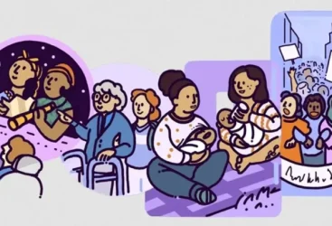 À travers son Doodle, Google célèbre les réussites des femmes et appelle à la lutte contre les inégalités de genre.