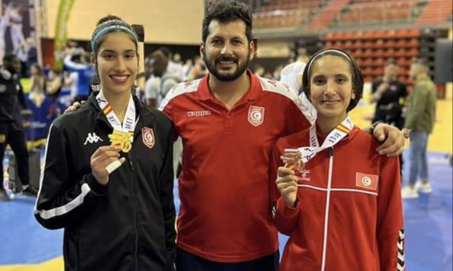 La Tunisie remporte l&rsquo;or et le bronze dans la compétition de Taekwondo en Espagne.