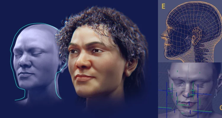 Des chercheurs ont reconstitué le visage d&rsquo;une femme ayant vécu il y a 43 000 ans.