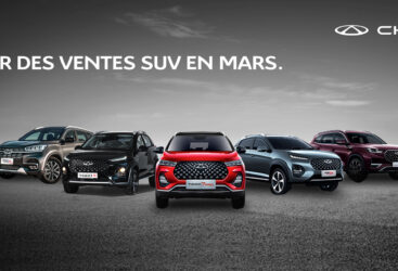 Chery, leader des ventes de SUV, réintègre le Top 5 !