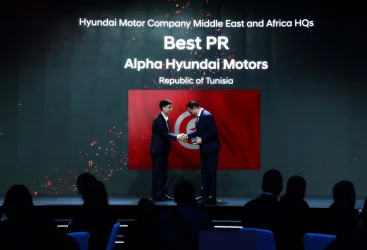 Hyundai Tunisie honorée par le Label « Best PR » lors de la convention régionale de Hyundai Motor Company à Jakarta.