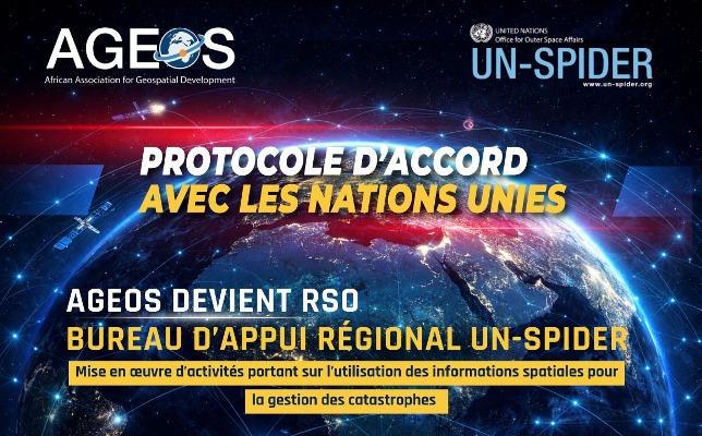 Signature d’un accord de coopération entre l’association AGEOS et le Bureau des Affaires spatiales des Nations Unies UNOOSA