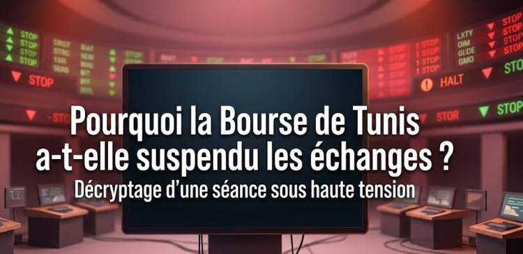 Pourquoi la Bourse de Tunis a-t-elle suspendu les échanges ? Décryptage d&rsquo;une séance sous haute tension